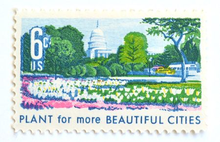 100 Vintage Park Stamps Plant for More Beautiful Cities Postage Stamps for Mailing